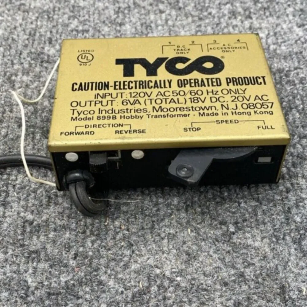 Vintage Tyco 899B Hobby Transformer Power Supply Train Controller DC AC Track